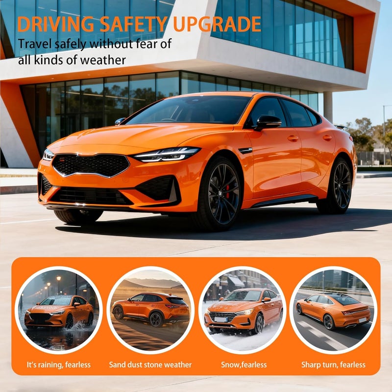 HECHENQICHE Front Ceramic Brake Pads Set with Hardware for Hyundai Elantra GT, Veloster, Kia Forte 2017-2018, Forte Koup 2017, Forte5 2017-2018 - Image 4